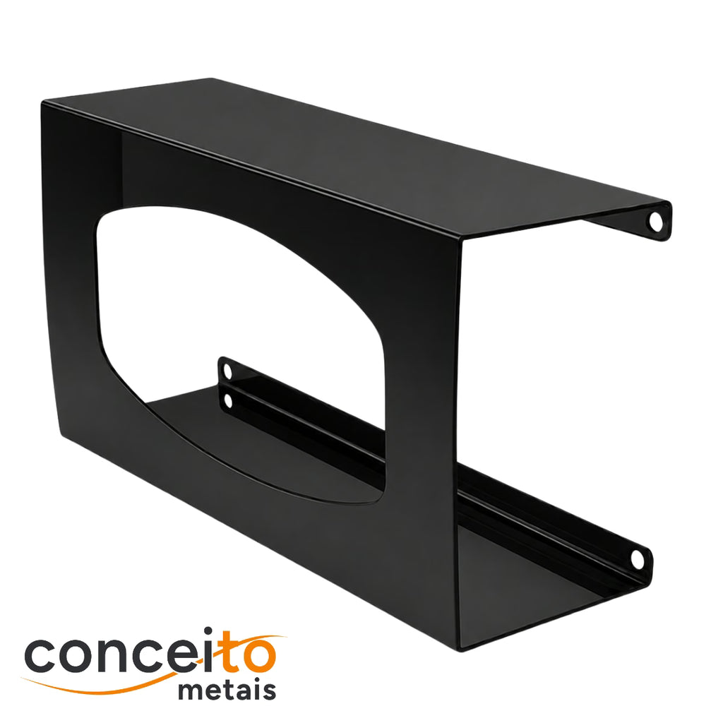 Suporte porta luvas fabricado em aço pintura eletrostática preto - 13691