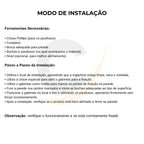 Gabinete rack caixa de distribuição metálico parede organizador padrão branco - 13995: modo de instalação