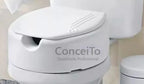 Assento sanitário elevado para deficientes físicos com 13,5cm de altura - 15002 - Conceito Metais (foto 3)