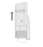 Suporte papel higiênico em inox sistema cai cai - 17006 - Conceito Metais (foto 3)