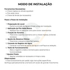 Torneira para lavatório automática bica móvel de bancada - 19023: modo de instalação