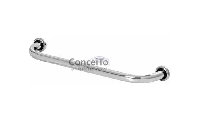 Barra apoio reta 50cm em alumínio para banheiro PNE - 19114 - Conceito Metais