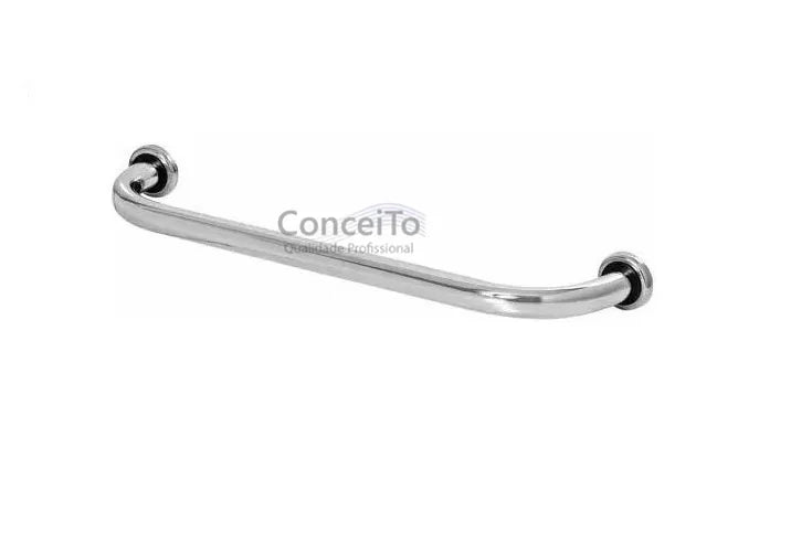 Barra de apoio reta 40cm em alumínio para banheiro PNE - 19115 - Conceito Metais