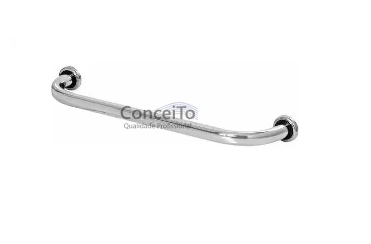 Barra apoio reta 30cm em alumínio para banheiro PNE - 19116 - Conceito Metais