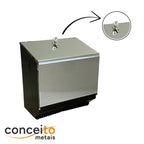 Dispenser de papel toalha bobina 200mts em aço carbono ou inox - 20006