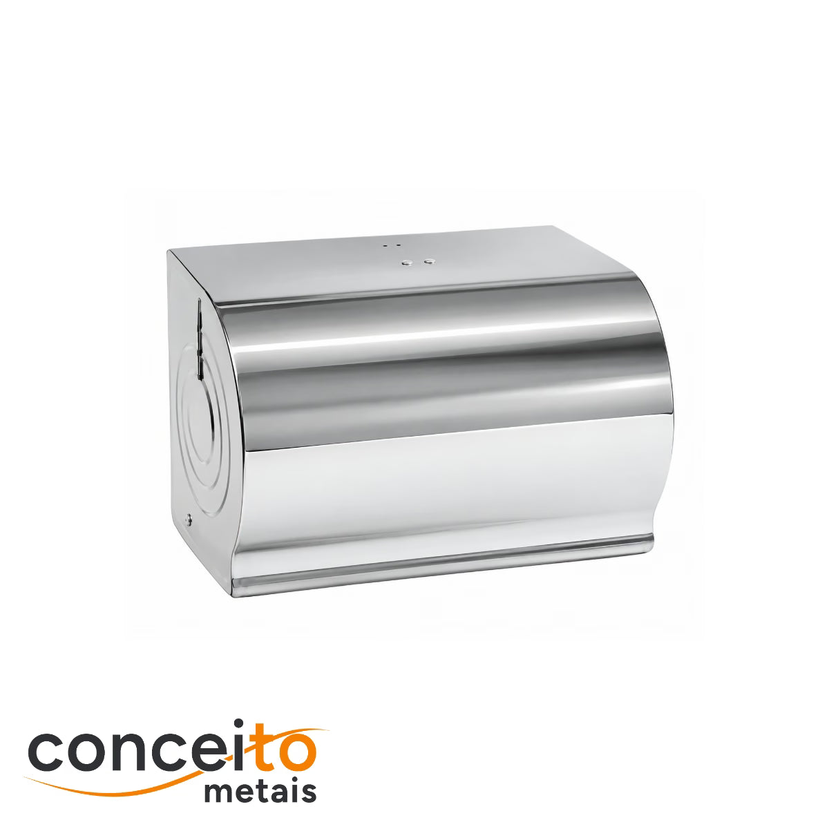 Toalheiro para papel bobina em aço inox - 20011