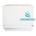 Toalheiro de papel toalha bobina 200mts branco com trava de chave - 20023 - Conceito Metais (foto 3)