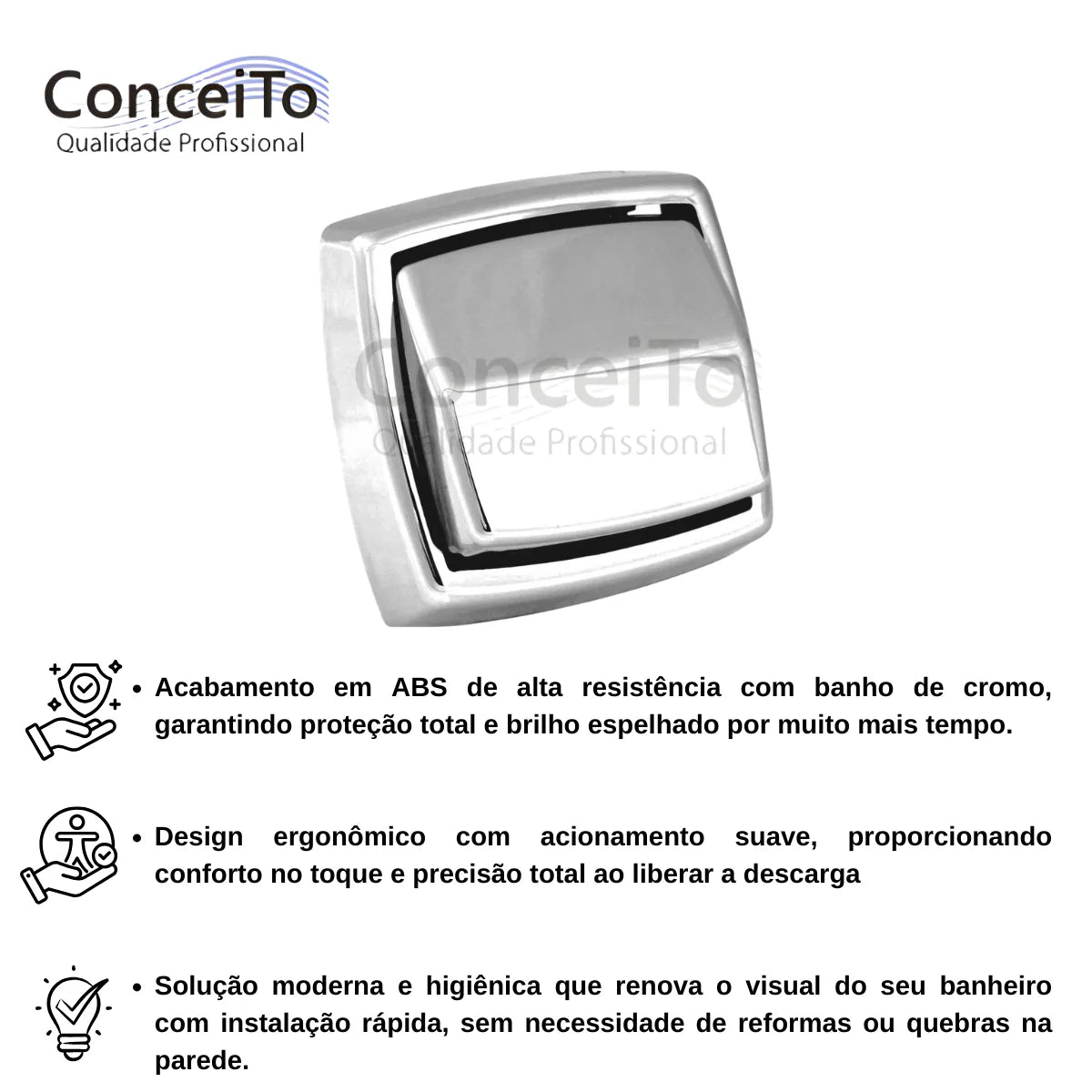 Acabamento para válvula de descarga compatível com Deca e Docol - 22071 - Conceito Metais (foto 4)