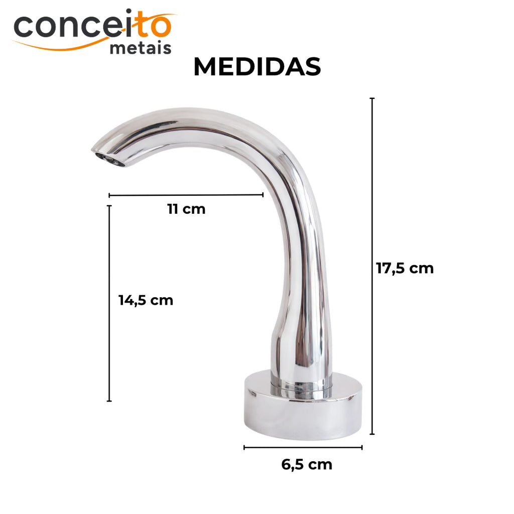 Torneira com sensor anti vandalismo - 35002: medidas e dimensões