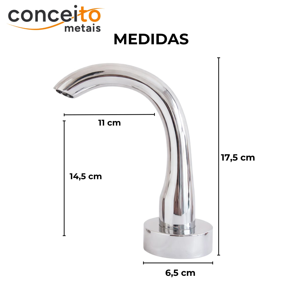 Torneira com sensor anti vandalismo - 35002: medidas e dimensões