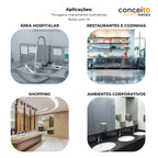 Torneira com sensor bica alta aço inox - 35003: aplicações