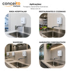 Torneira com sensor de parede fabricada em aço inox - 35005: aplicações