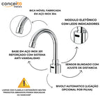 Torneira com sensor bica móvel anti vandalismo base reforçada - 35008: detalhes e características
