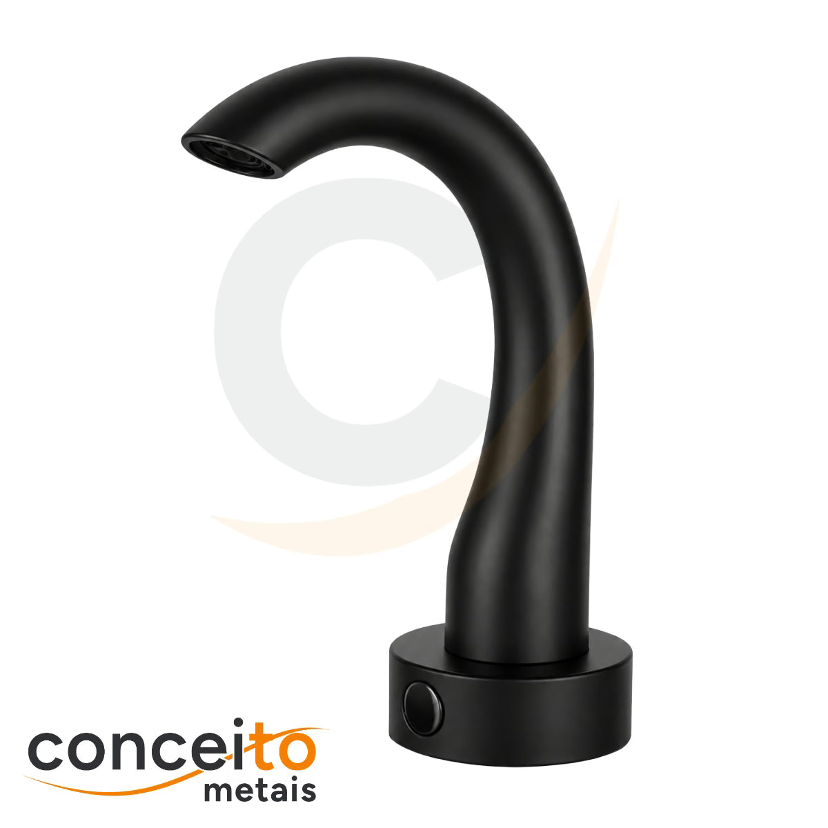 Torneira com sensor anti vandalismo em latão preto - 35010