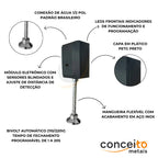 Válvula de mictório com sensor preto - 35016: detalhes e características