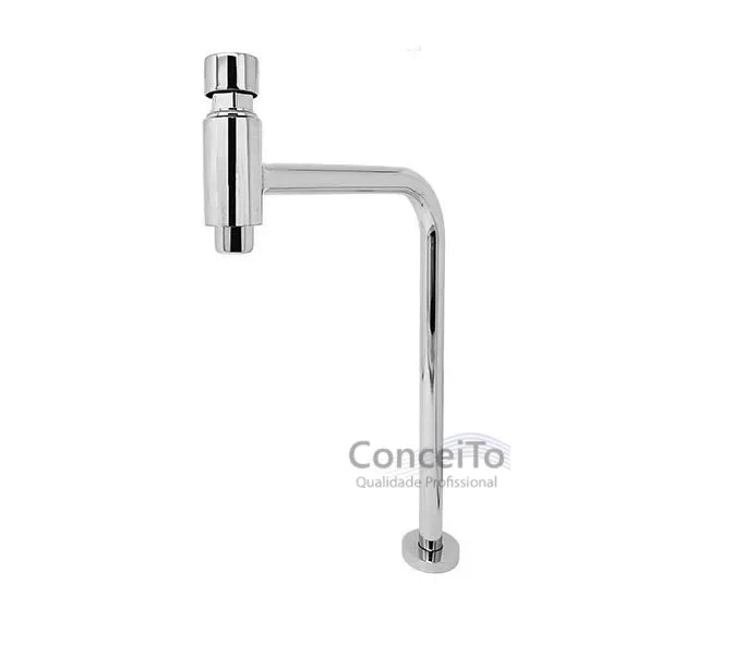 Torneira temporizada 90° bica alta 26cm - 3699 - Conceito Metais