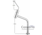 Torneira temporizada PNE com arejador anti furto 45° bica alta 26cm - 3706 - Conceito Metais (foto 2)
