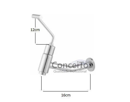Torneira temporizada PNE com arejador anti furto de parede 16cm - 3708 - Conceito Metais (foto 2)