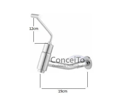 Torneira temporizada PNE com arejador anti furto de parede 19cm - 3709 - Conceito Metais (foto 2)