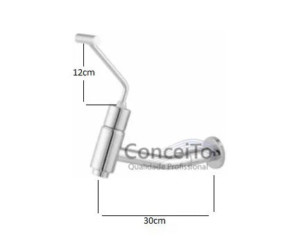 Torneira temporizada PNE com arejador anti furto de parede 30cm - 3711 - Conceito Metais (foto 2)