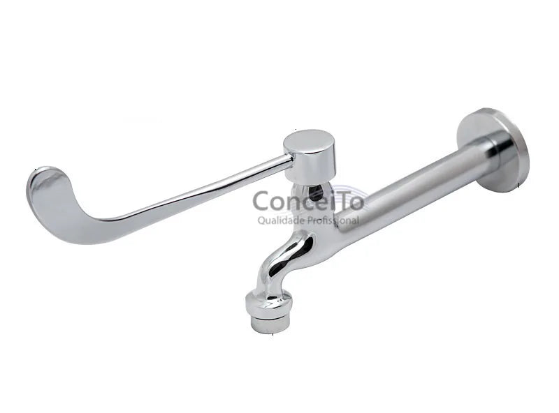 Torneira clínica alavanca com arejador fixo de parede 26 cm - 12033 - Conceito Metais