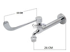 Torneira clínica alavanca com arejador fixo de parede 26 cm - 12033 - Conceito Metais (foto 2)