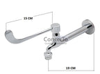 Torneira clínica alavanca com arejador fixo de parede 19 cm - 12031 - Conceito Metais (foto 2)