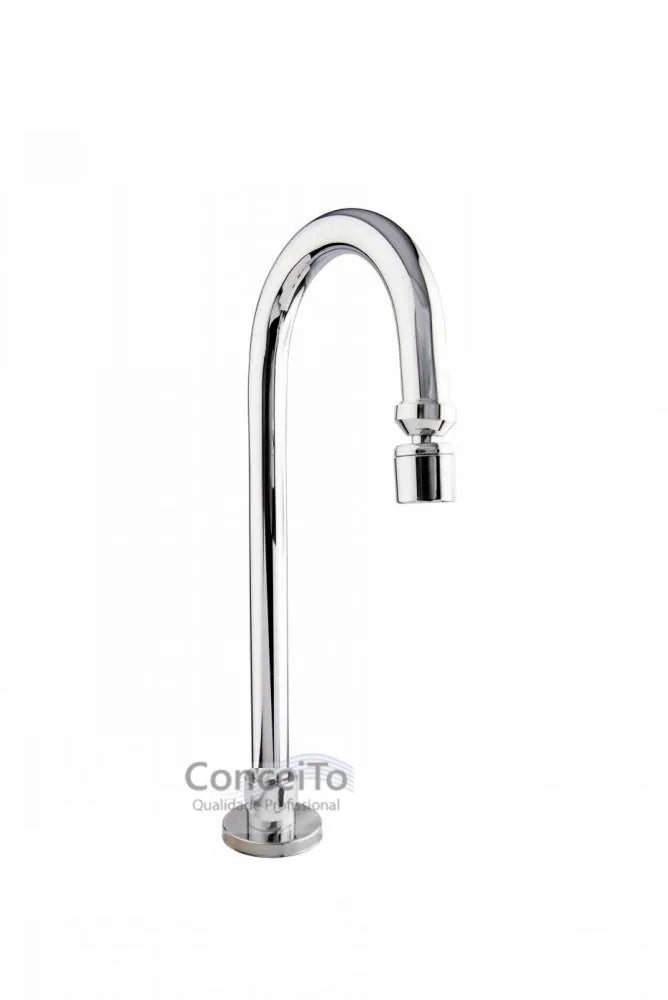 Bica ou torneira mesa hospitalar inclinada sem registro 35 cm para acionador de pedal - 12076 - Conceito Metais (foto 2)