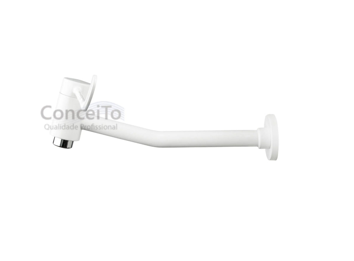 Torneira clínica de metal branca de parede 24cm - 3742 - Conceito Metais (foto 2)