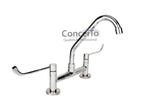 Misturador clínico de mesa bica móvel com alavanca clínica metal - 12025 - Conceito Metais
