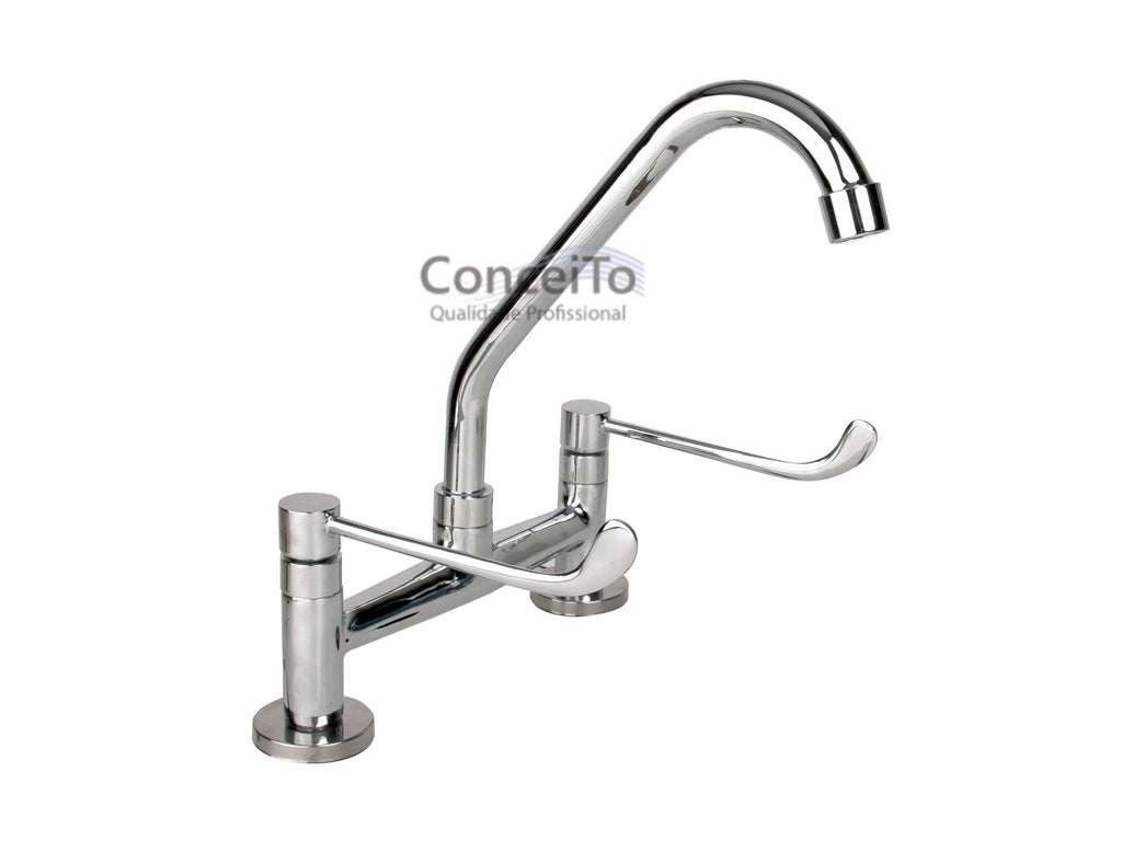 Misturador clínico de mesa bica móvel com alavanca clínica metal - 12025 - Conceito Metais (foto 2)
