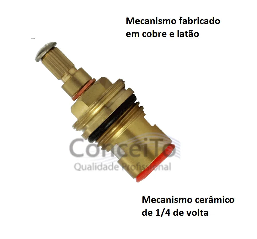 Misturador clínico de mesa bica móvel com alavanca clínica metal - 12025 - Conceito Metais (foto 5)