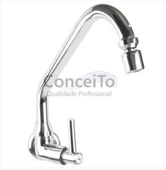 Torneira de cozinha bica móvel de parede 1/4 de volta - 3779 - Conceito Metais