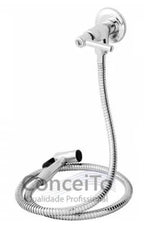 Ducha higiênica 1/4 de volta em metal cromado modelo alavanca - 13253 - Conceito Metais