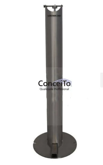 Saboneteira aço carbono pedestal - 3808 - Conceito Metais