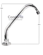 Bica ou torneira mesa inclinada sem registro para acionador de pedal para hospitais - 12077 - Conceito Metais (foto 2)