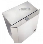 Dispensador de papel toalha inox interfolhas com trava - 17001 - Conceito Metais (foto 2)