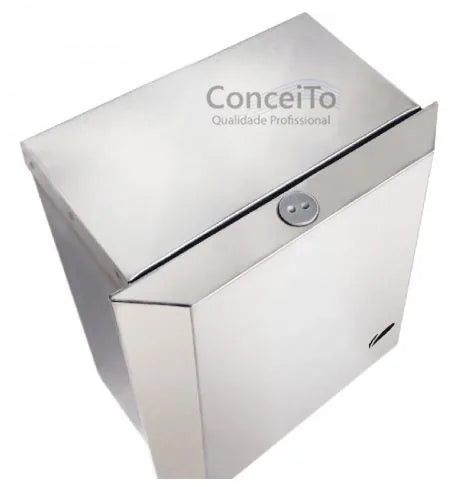 Dispensador de papel toalha inox interfolhas com trava - 17001 - Conceito Metais (foto 2)
