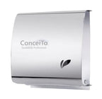 Dispensador de papel toalha aço inox polido com chave para trava interfolhas - 17002 - Conceito Metais