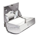 Dispensador de papel toalha aço inox polido com chave para trava interfolhas - 17002 - Conceito Metais (foto 3)