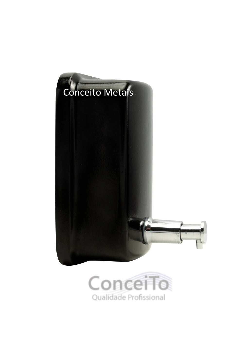Saboneteira de inox preta para sabonete líquido - 17010 - Conceito Metais
