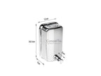Saboneteira de inox para sabonete líquido 500ml - 17004 - Conceito Metais (foto 2)