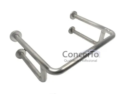 Barra de apoio para lavatório Deca L51 aço inox 304 63x51cm - 1014 - Conceito Metais