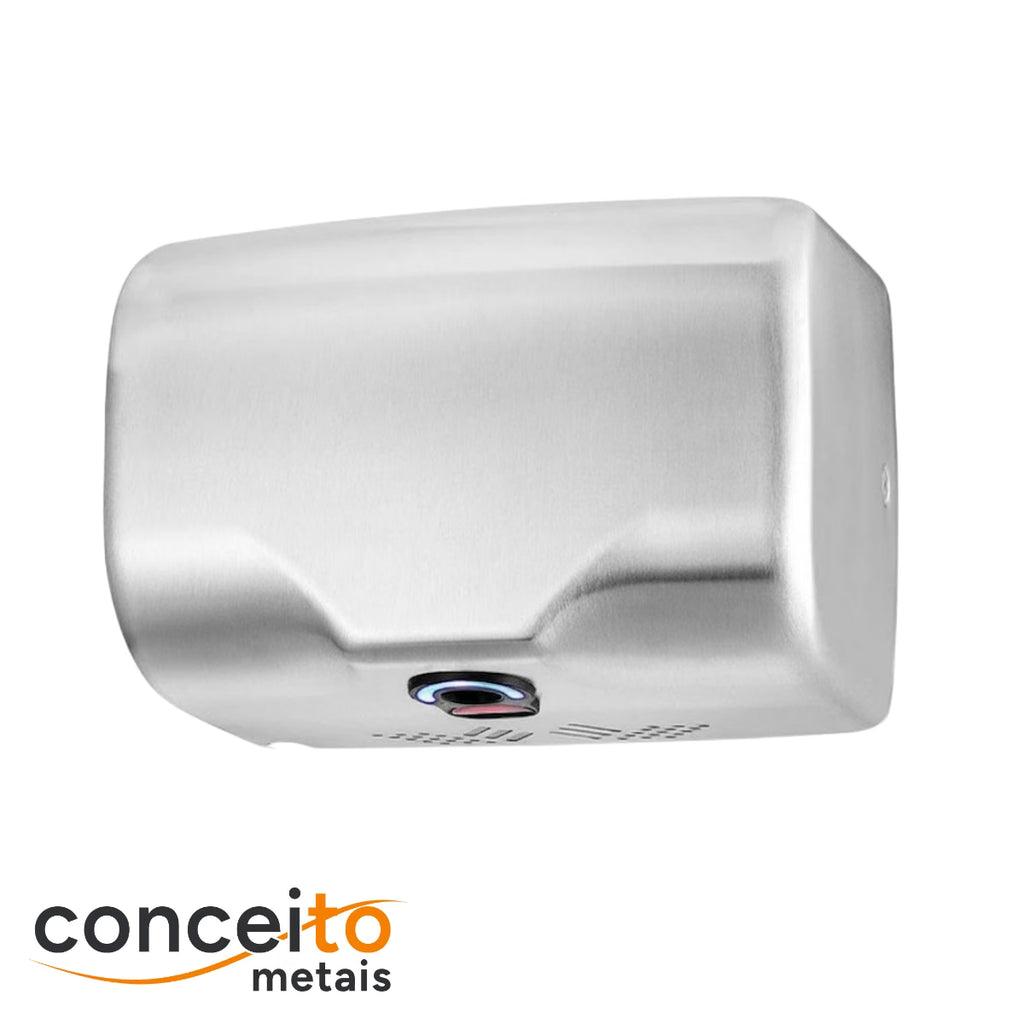 Secador de mãos automático DryPlus parede aço inox 304 banheiro - 39004