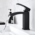 Torneira misturador monocomando baixa calha preto fosco - 4349 - Conceito Metais