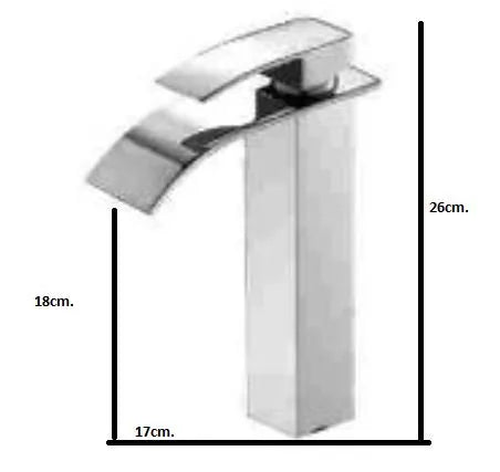Torneira misturador monocomando cascata slim alta metal - 4469 - Conceito Metais (foto 4)