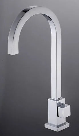 Torneira Quadrada Cozinha E Banheiro 1/4 De Volta Alta Metal