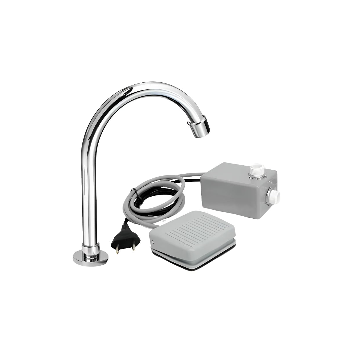 Kit Acionador de pedal Elétrico com Torneira bica alta 110V / 220V - 4FAP5UX9Q - Conceito Metais