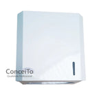 Toalheiro porta papel toalha de metal branco - 12178 - Conceito Metais