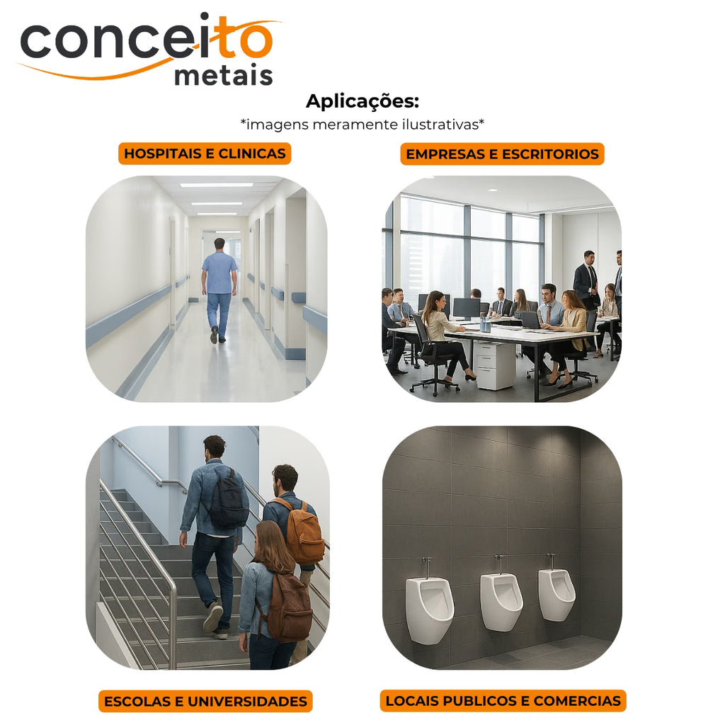 Torneira com sensor bivolt ou pilhas de parede lavatório - 6003: aplicações